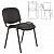 Стул для персонала и посетителей "ИЗО", черный каркас, кожзаменитель черный, Z-11