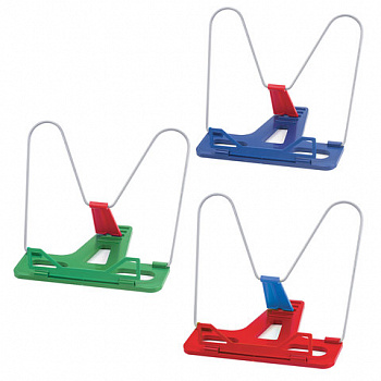 Подставка для книг и учебников ПИФАГОР ЭКОНОМ, пластик / металл, ассорти, в пакете