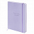 Ежедневник недатированный с резинкой А5 145х203 мм, BRAUBERG, твердый, 160 л., "Minimal", сиреневый