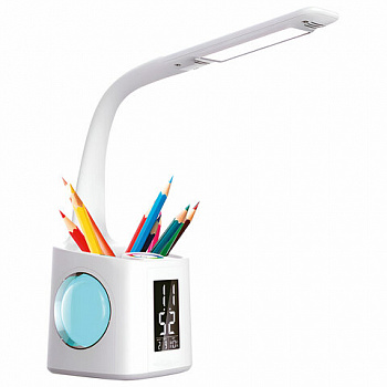 Настольная лампа / светильник / ночник с органайзером и дисплеем "8 в 1", LED 10 Вт, DASWERK (ДАСВЕРК)