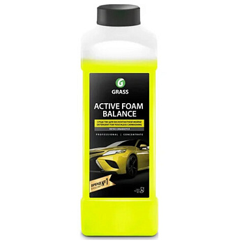 Автошампунь c активной пеной 1л GRASS ACTIVE FOAM BALANCE легкосмываемый, концентрат