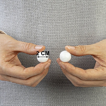 Пенопластовые заготовки для творчества "Шарики", 10 шт., 20 мм, ОСТРОВ СОКРОВИЩ