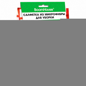 Салфетка из МИКРОФИБРЫ универсальная 40 х 60 см, красная клетка, орнамент, 240 г/м2, BOOMHOUSE