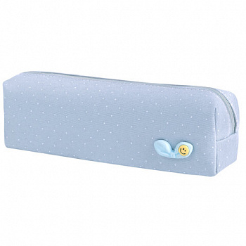 Пенал ЮНЛАНДИЯ ЮНИОР, 1 отделение, полиэстер, аппликация, "Bow", 20х6х4 см