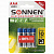 Батарейки КОМПЛЕКТ 4 шт., SONNEN Super Alkaline, AAA (LR03, 24А), алкалиновые, мизинчиковые, в блистере