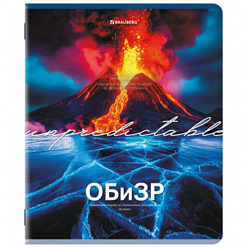 Тетрадь предметная КЛАССИКА ПРИРОДА 48 л, обложка картон, ОБиЗР, клетка, подсказ, BRAUBERG