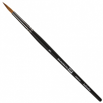 Кисть художественная проф. BRAUBERG ART CLASSIC, колонок, круглая, № 5, короткая ручка