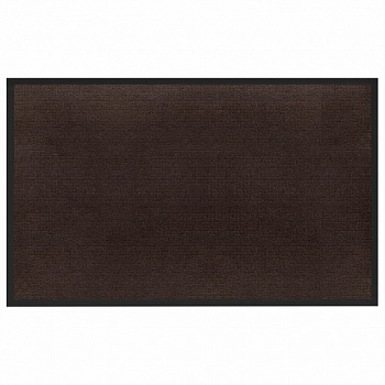 Коврик придверный 80х120 см, КОРИЧНЕВЫЙ, влаго-грязезащитный, 300 г/м2, рубчик, PRIMILA (ПРИМИЛА) STANDARD