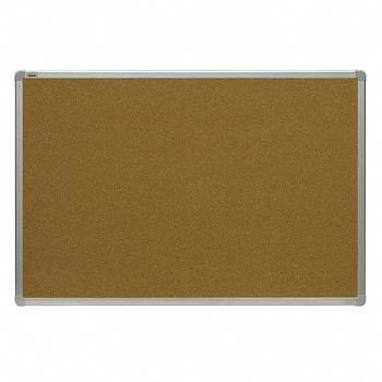 Доска пробковая для объявлений 90x120 см, алюминиевая рамка, 2х3 OFFICE, (Польша), TCA129