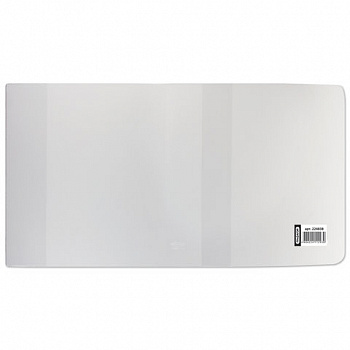 Обложка ПВХ со штрихкодом для учебников МАЛОГО ФОРМАТА, ПЛОТНАЯ, 120 мкм, 233х455 мм, универсальный размер, прозрачная, ПИФАГОР