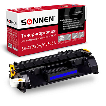 Картридж лазерный SONNEN (SH-CF280A/CE505A) для HP LJ M401/425/P2035/2055, ВЫСШЕЕ КАЧЕСТВО, ресурс 2300 стр.