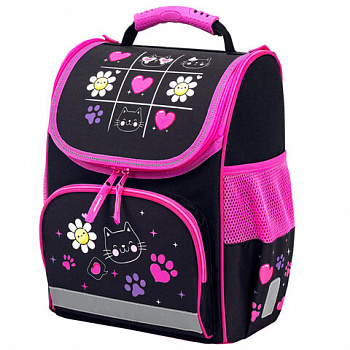 Ранец ПИФАГОР BASIC, 1 отделение, 3 кармана, эргономичная спинка, "Let's play", 35х28х18 см