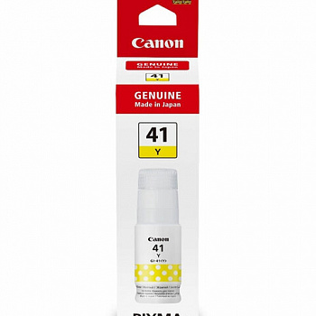 Чернила CANON (GI-41Y) для G1400/G2400/G3400, желтые, 7700 стр., ОРИГИНАЛЬНЫЕ, 4545C001
