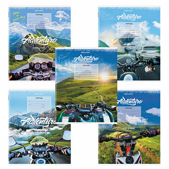 Тетрадь 12 л. BRAUBERG, линия, обложка картон, "ПУТЕШЕСТВИЕ"