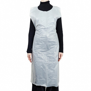 Фартуки полиэтиленовые, КОМПЛЕКТ 50шт, одноразовые, СУПЕР, 81х125, 25мкм, ELEGREEN, ш, ФКб-Пэ81/125Су