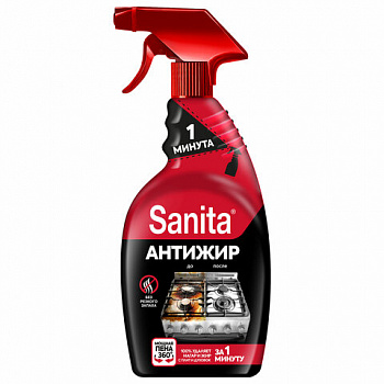 Средство для кухни 500 г, SANITA (Санита) "Спрей 1 минута", распылитель