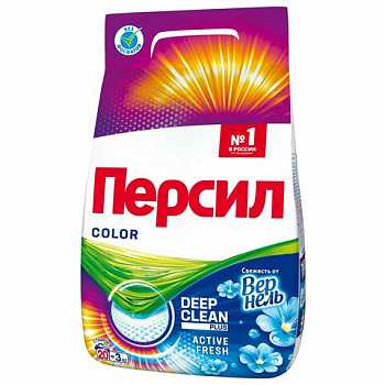 Стиральный порошок автомат 3 кг ПЕРСИЛ (Персил) Color, "Свежесть от Вернель"