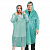 Дождевик-плащ зеленый на кнопках полиэтиленовый, универсальный размер 120х80 см, SHAMAANI (ШАМААНИ)