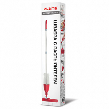 Швабра с распылителем воды плоская для мытья полов и уборки "Spray Mop", LAIMA