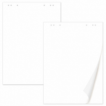 Блокнот для флипчарта 65 г/м2, STAFF 60x90 см, 20 листов, белый (ЧИСТЫЙ)