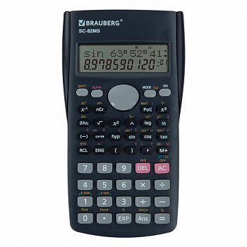 Калькулятор инженерный BRAUBERG SC-82MS (158х85 мм), 240 функций, 10+2 разрядов, темно-синий