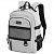 Рюкзак HEIKKI TRILL (ХЕЙКИ) универсальный, 3 отделения, серый с черными вставками, 43х31х14 см