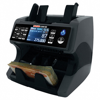 Счетчик-сортировщик банкнот DOCASH 3200 HD, 1500 банкнот/мин, УФ, ИК, МАГН детекция, номинал, фасовка