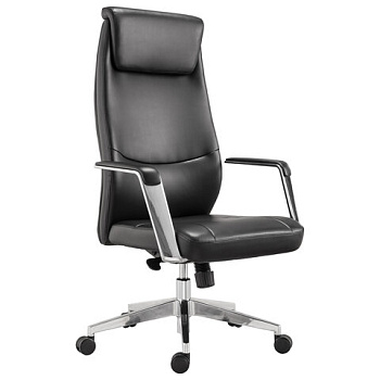 Кресло офисное BRABIX PREMIUM "Jazz EX-757", синхромеханизм, алюминий, экокожа, черное