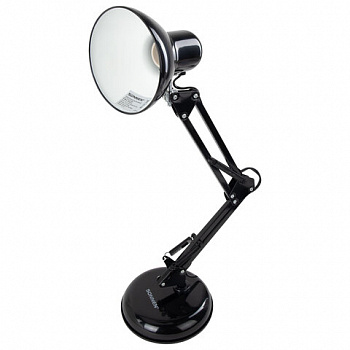 Настольная лампа-светильник SONNEN TL-005, подставка, 40 Вт, Е27, черный, высота 50 см