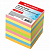 Блок для записей BRAUBERG проклеенный, куб 9х9х9 см, цветной