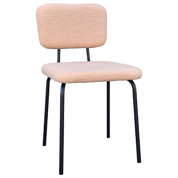 Стулья BRABIX "Ideal CF-080", КОМПЛЕКТ 4 шт., черный каркас, букле бежевый