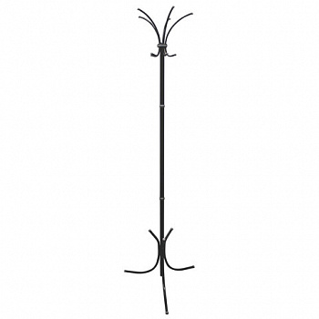 Вешалка-стойка "Нова-3", 1,84 м, основание 46х52 см, 5 крючков, металл, черная