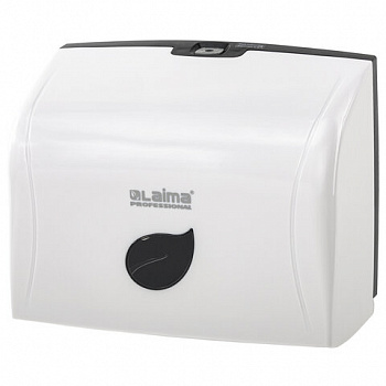 Диспенсер для полотенец LAIMA PROFESSIONAL ECO (Система H3), V-сложения, белый, ABS-пластик