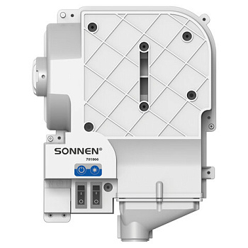 Сушилка для рук СКРЫТОГО МОНТАЖА SONNEN HSD-A3880, 1200 Вт, 95 м/с, IPX4, пластик, белая