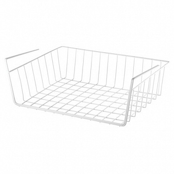 Корзина подвесная (органайзер) металлическая, для шкафов и полок, 40х24х13,5 см, LAIMA HOME 607999