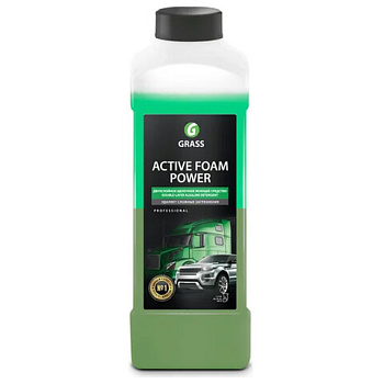Автошампунь c активной пеной 1л GRASS ACTIVE FOAM POWER для сложных загрязнений, концентрат