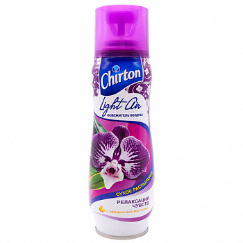 Освежитель воздуха аэрозольный 300 мл CHIRTON (Чиртон) Light Air "Релаксация чувств", сухое распыл, 45590
