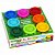 Пластилин-тесто для лепки BRAUBERG KIDS, 8 цветов, 400 г, яркие классические цвета, крышки-штампики