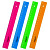 Линейка пластиковая 20 см ПИФАГОР, прозрачная, неоновая, ассорти