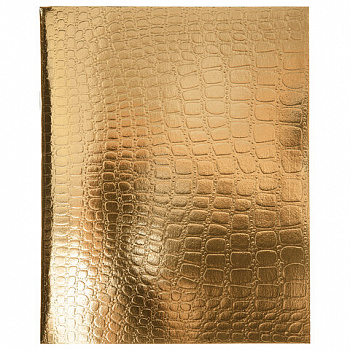 Тетрадь бумвинил А5 96л. скоба, офсет №1, клетка, с полями, HATBER, ЗОЛОТО Metallic C, 96Т5бвВ1