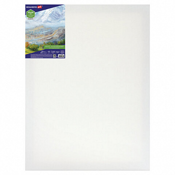 Холст на подрамнике BRAUBERG ART CLASSIC, 30х40 см, 420 г/м2, 45% хлопок 55% лен, среднее зерно