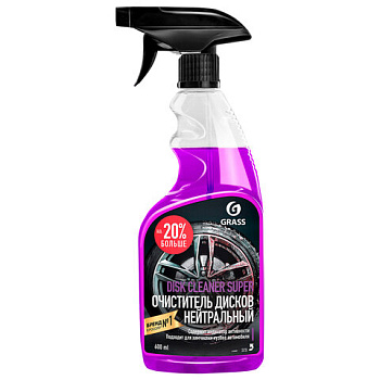 Очиститель колесных дисков 600 мл GRASS DISK CLEANER SUPER, нейтральный, распылитель