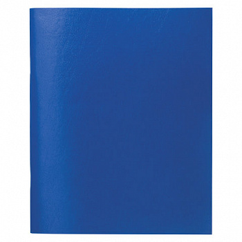 Тетрадь бумвинил, А5, 96 л., скоба, офсет №1, клетка, с полями, STAFF, СИНИЙ