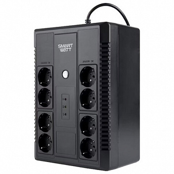Источник бесперебойного питания SMARTWATT UPS SAFE PRO 650, 650 ВА (390 Вт), 8 розеток