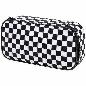 Пенал-органайзер BRAUBERG, 1 отделение, полиэстер, 22x11,5x6 см, "Black and White"