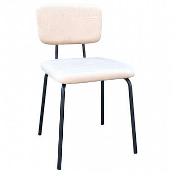 Стулья BRABIX "Dream CF-090", КОМПЛЕКТ 4 шт., черный каркас, ткань бежевая