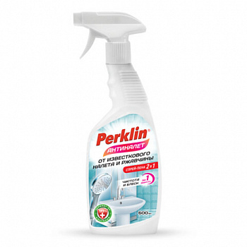 Средство для чистки сантехники кислотное ЧИСТОТА И БЛЕСК 600мл PERKLIN АНТИНАЛЕТ