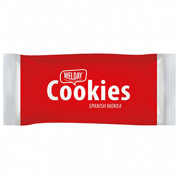 Печенье хрустящее в индивидуальной упаковке WELDAY Испанский Мокко, 100 штук в Office