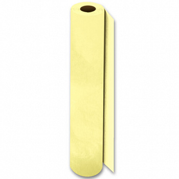 Цветная бумага ТИШЬЮ 17 г/м2, 50 см х 60 м, в рулоне со втулкой, лимонная, ЗОЛОТАЯ СКАЗКА
