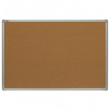 Доска пробковая для объявлений 100x150 см, алюминиевая рамка, 2х3 OFFICE, (Польша), TCA1510